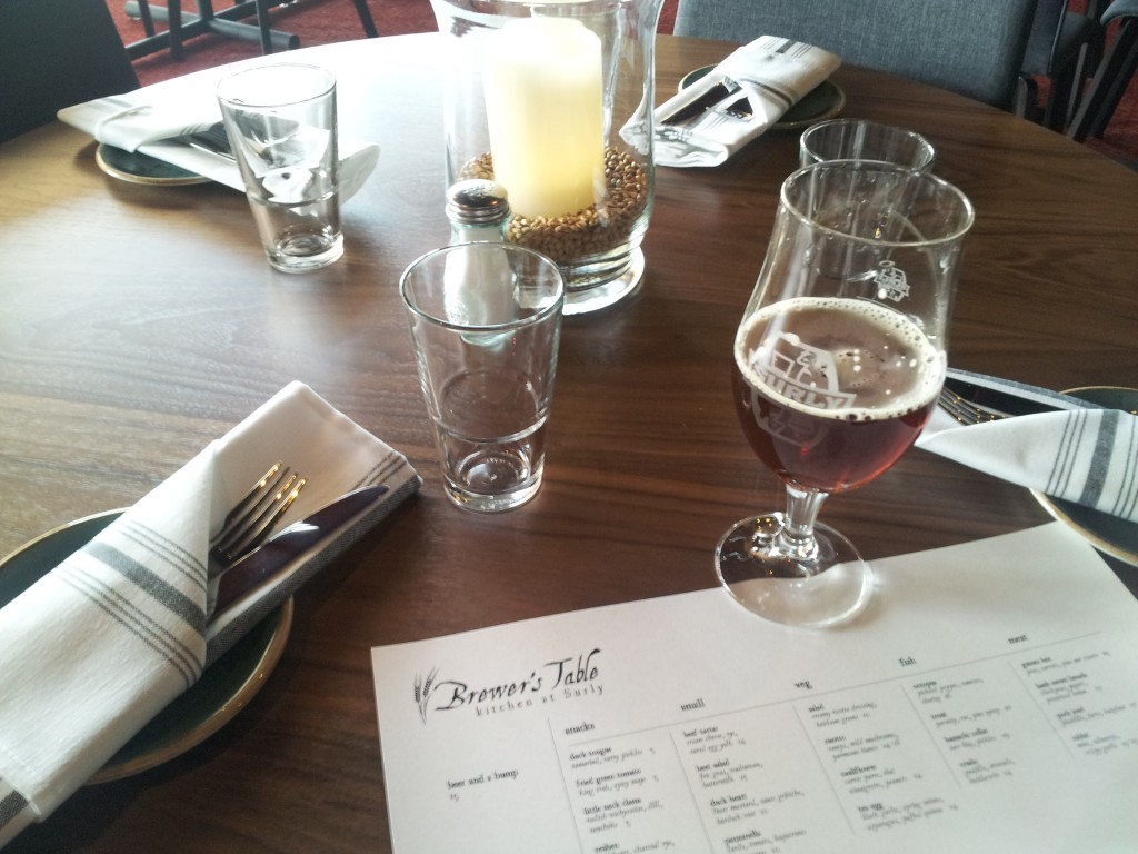 brewer's table kitchen at surly